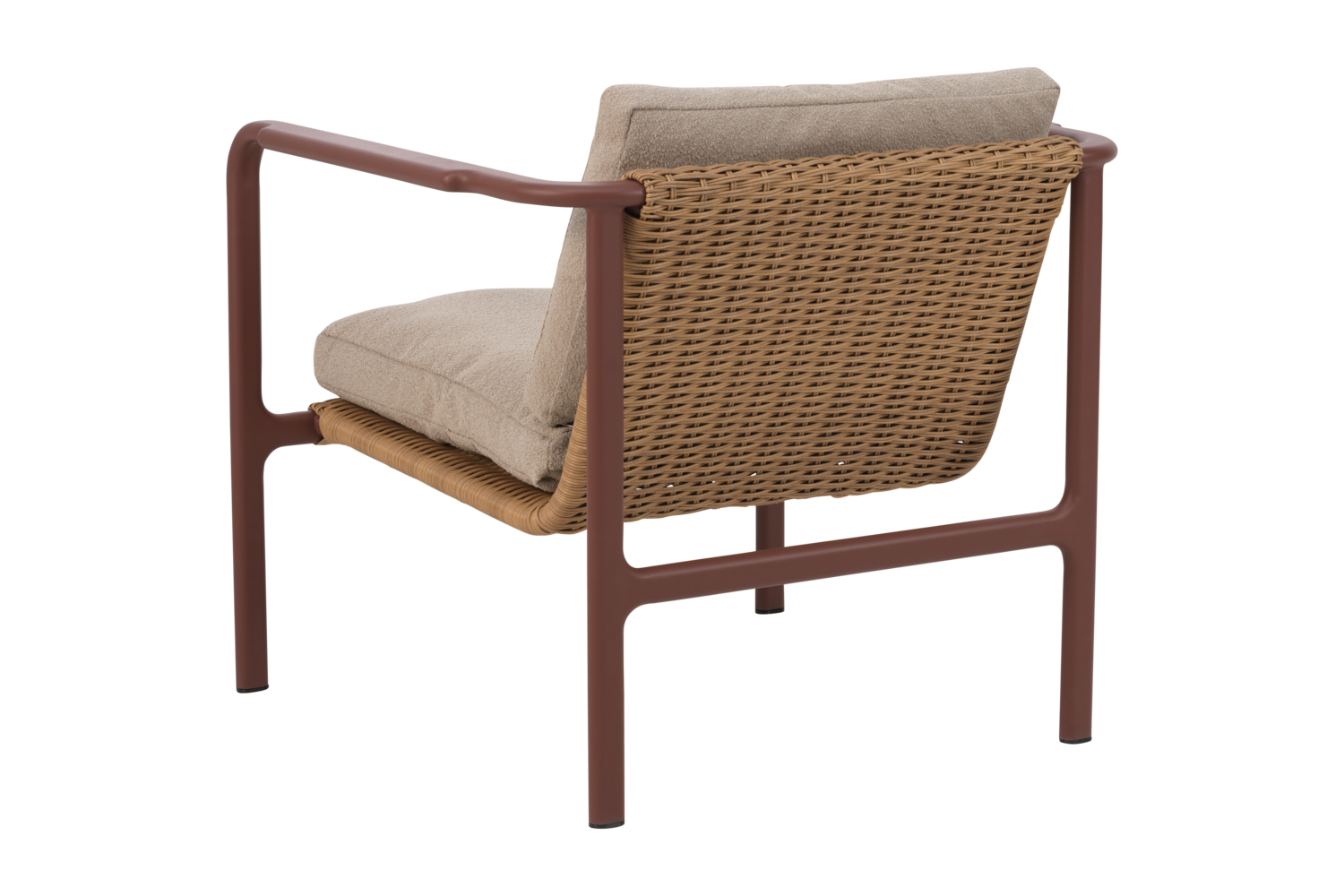 Motty lænestol Zin Red/Teddy Beige