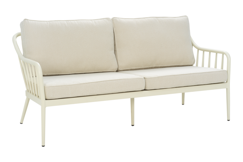 Coleville 3-personers sofa Pearl White/Dot Beige