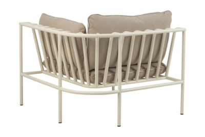 Collier hjørne Pearl White/Teddy Beige