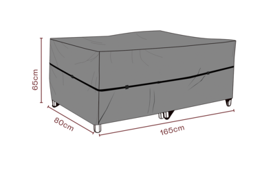 Møbelovertræk lænestol Sort