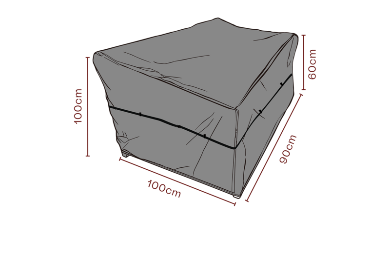 Møbelovertræk lænestol Sort