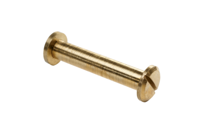 Bolt brass teak 9x47