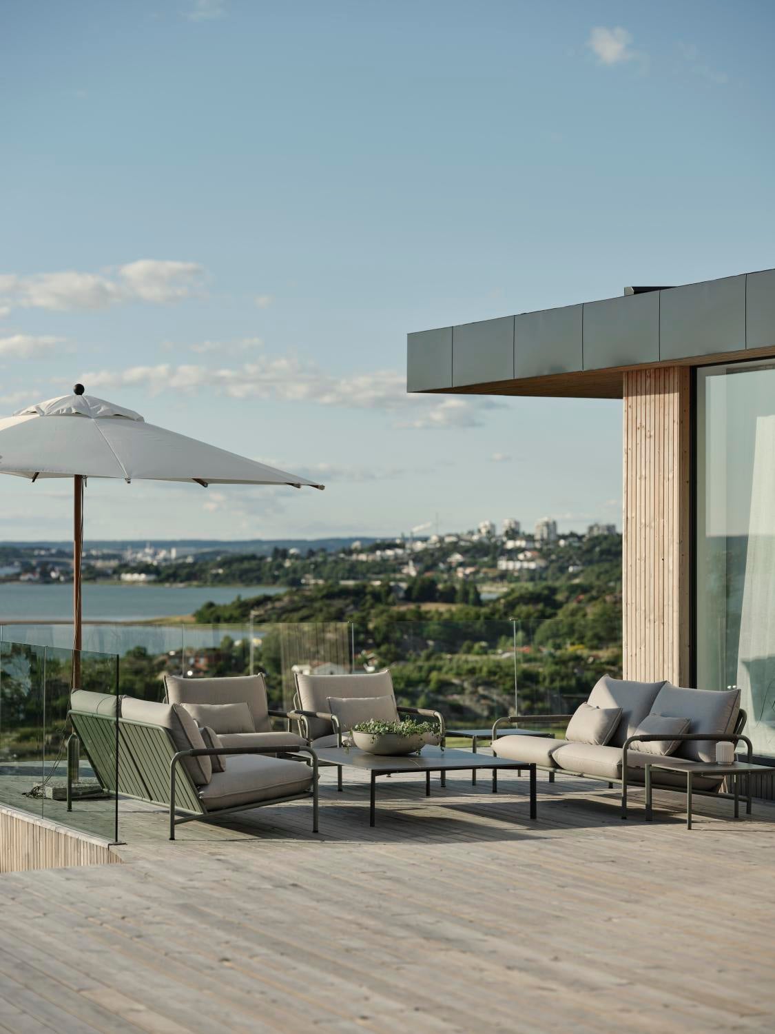 Lerberget 2,5 sæder sofa  Dusty Green/ash