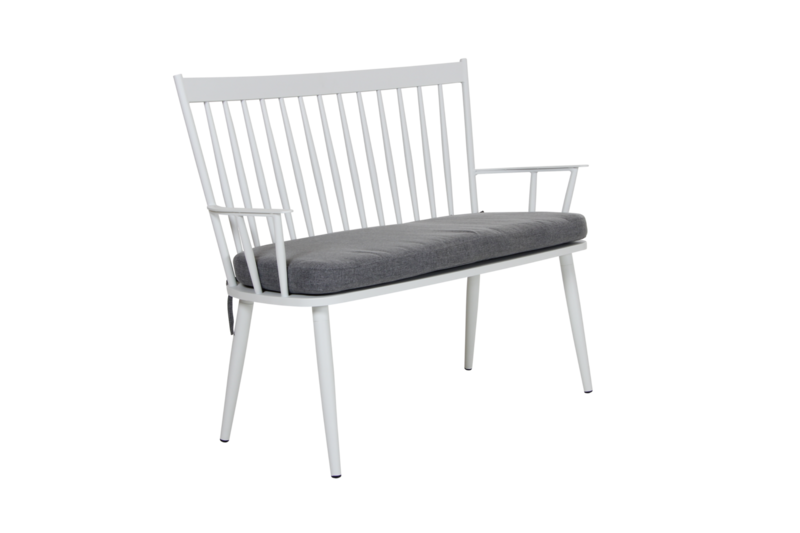 Alvena 2-personers sofa Hvid