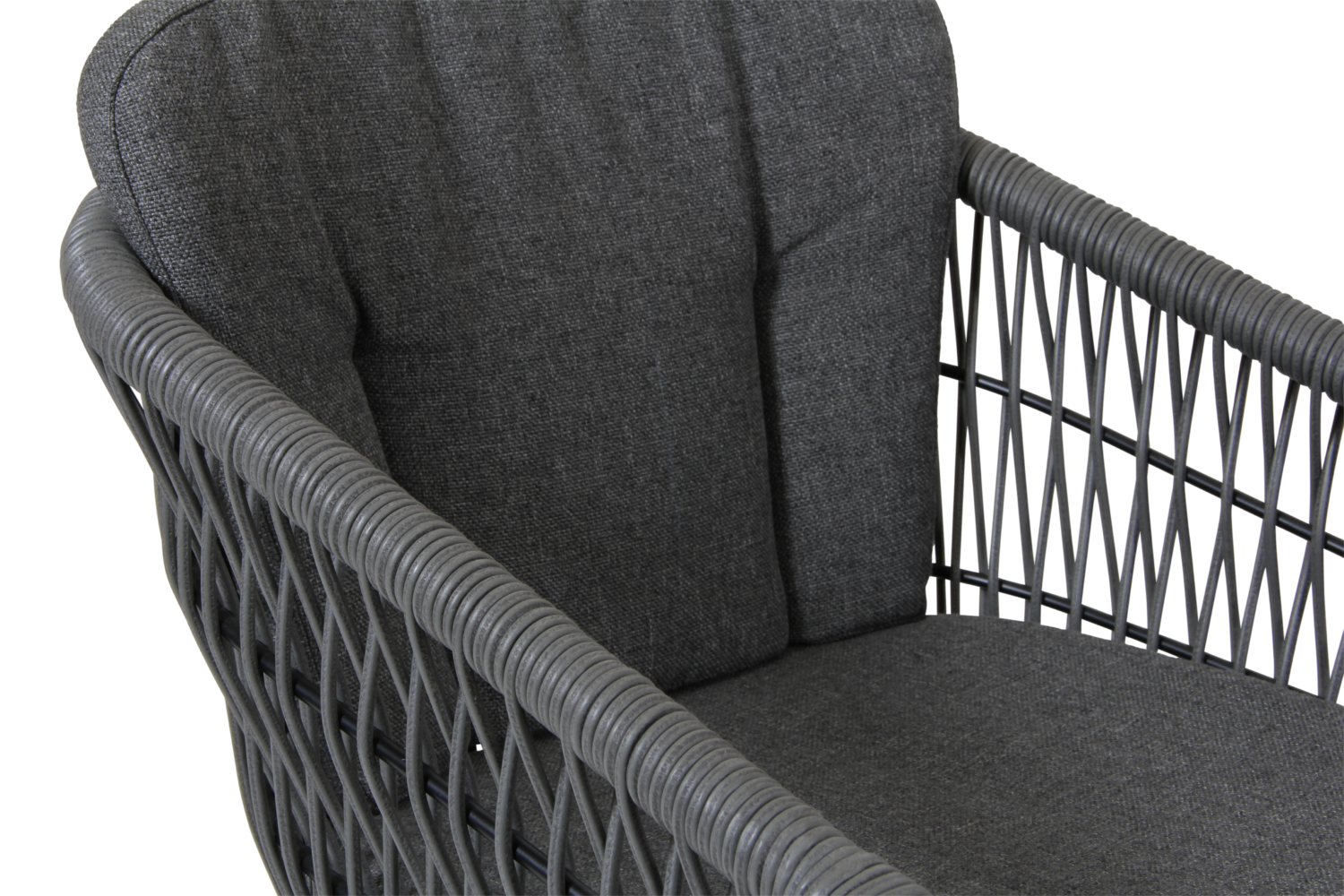 Kenton stol med armlæn Grå/grå