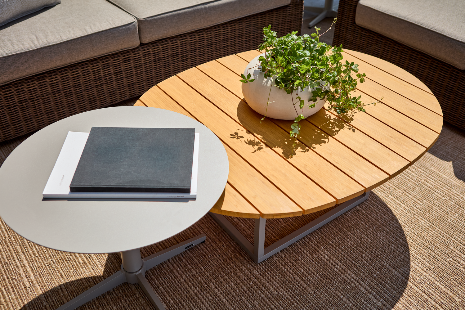 Olive sofabord Khaki/Bambu