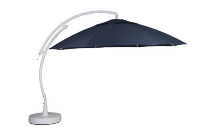 Easy Sun frithængende parasol Hvid/blå
