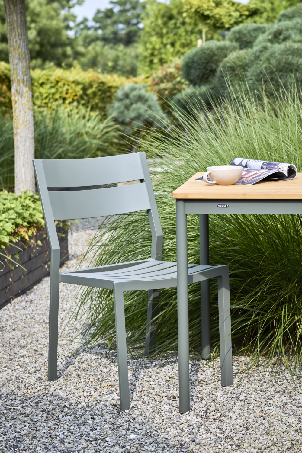 Nox cafébord Nordic Green/Bamboo