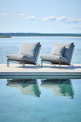 Blixt loungestol Sort/Teddy Ant