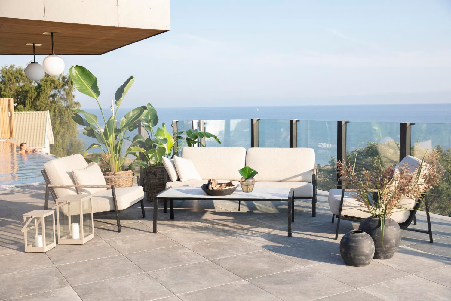 Lyra lænestol Black/sand