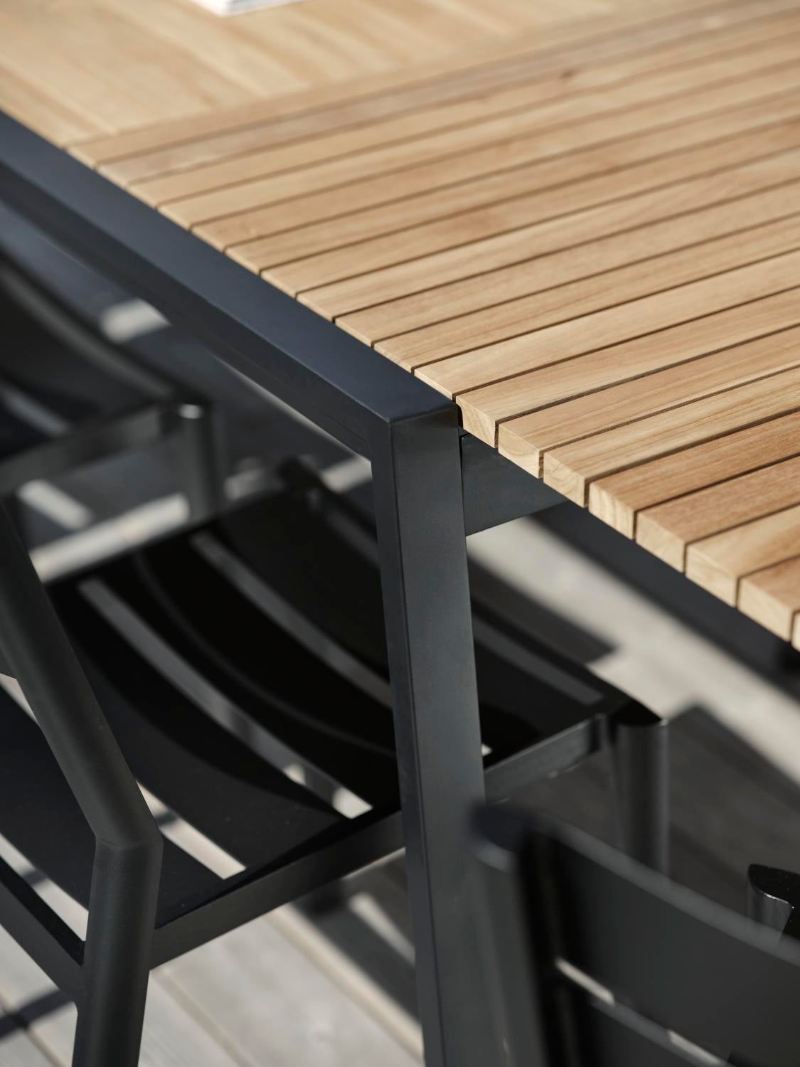 Naos spisebord Sort/teak