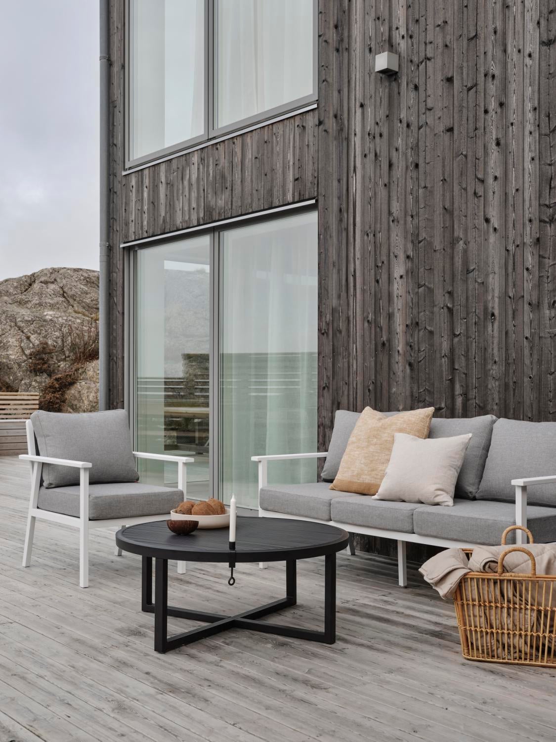 Samvaro High 3-personers sofa Hvid/Pearl grey