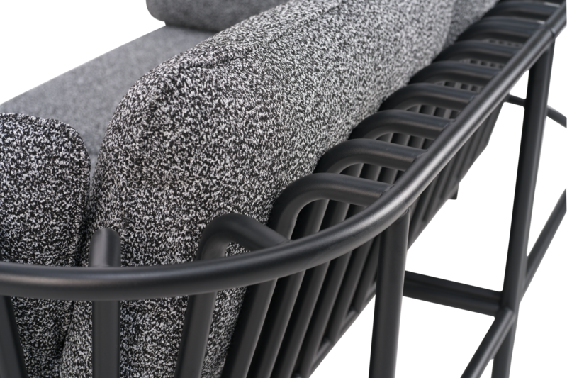 Collier lænestol Sort/Teddy Ant