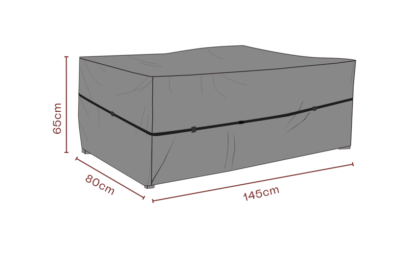 Møbelovertræk sofa Sort