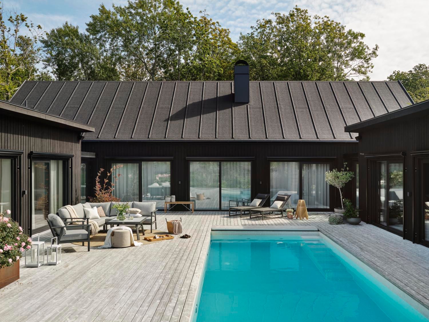 Samvaro Low hjørne Antracit/Pearl grey