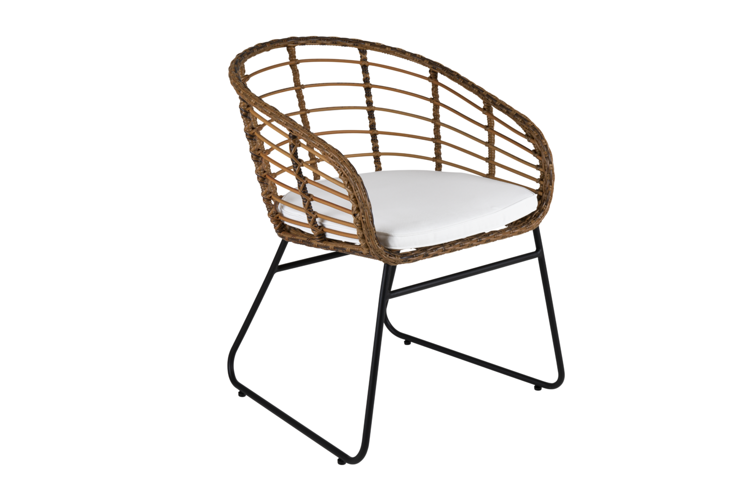 Covelo spisebordsstol Natur/hvid