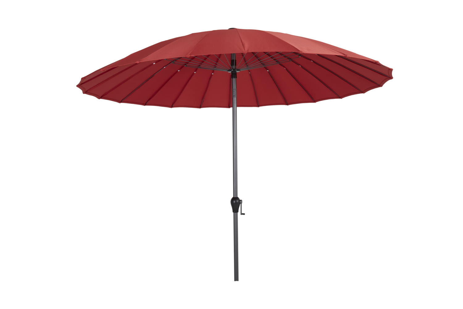 Shanghai parasol Antracit/rød