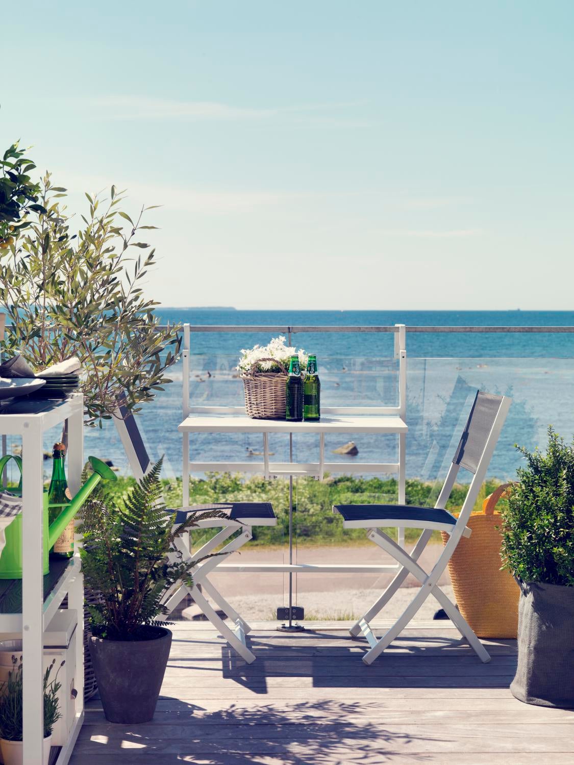 Leone spisebordsstol Hvid/Grå