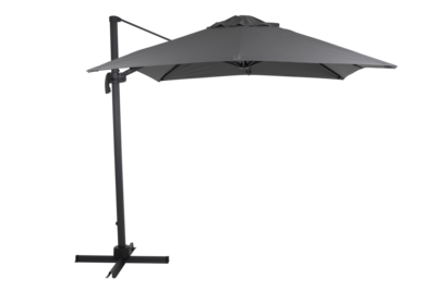 Linz frithængende parasol Antracit/grå