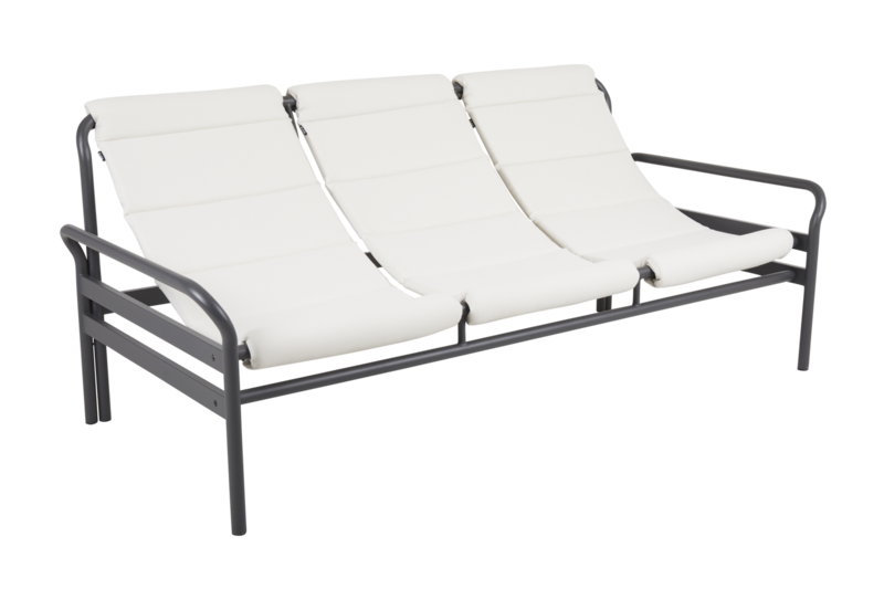 Sling 3-personers sofa Anthracite/Vanilla White