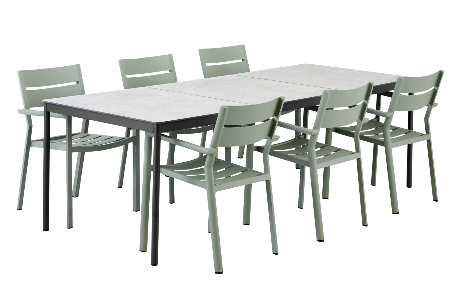 Delia stol med armlæn Dusty Green