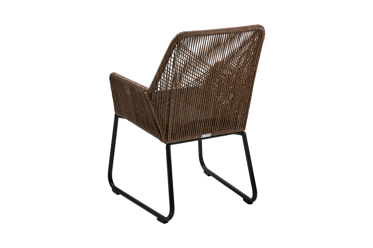 Midway stol med armlæn Natur/sort