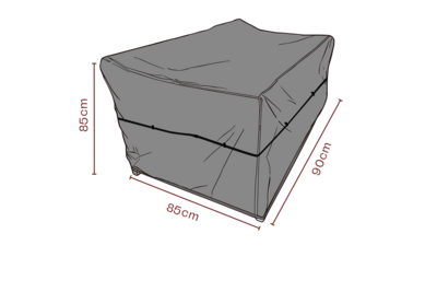 Møbelovertræk lænestol Sort