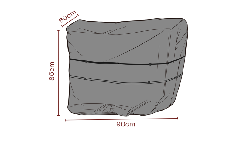 Møbelovertræk serveringsvogn Sort
