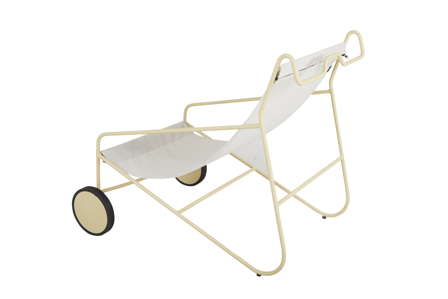 Poul Chair loungestol Lemon/Off-white