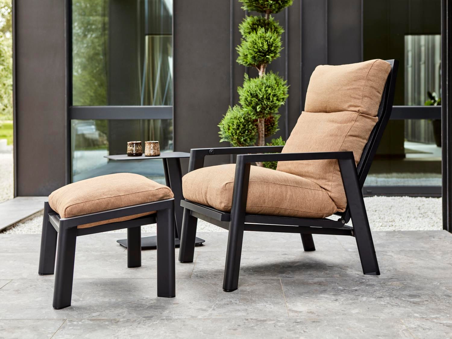 Slide positionslænestol Black/Cinnamon Gold