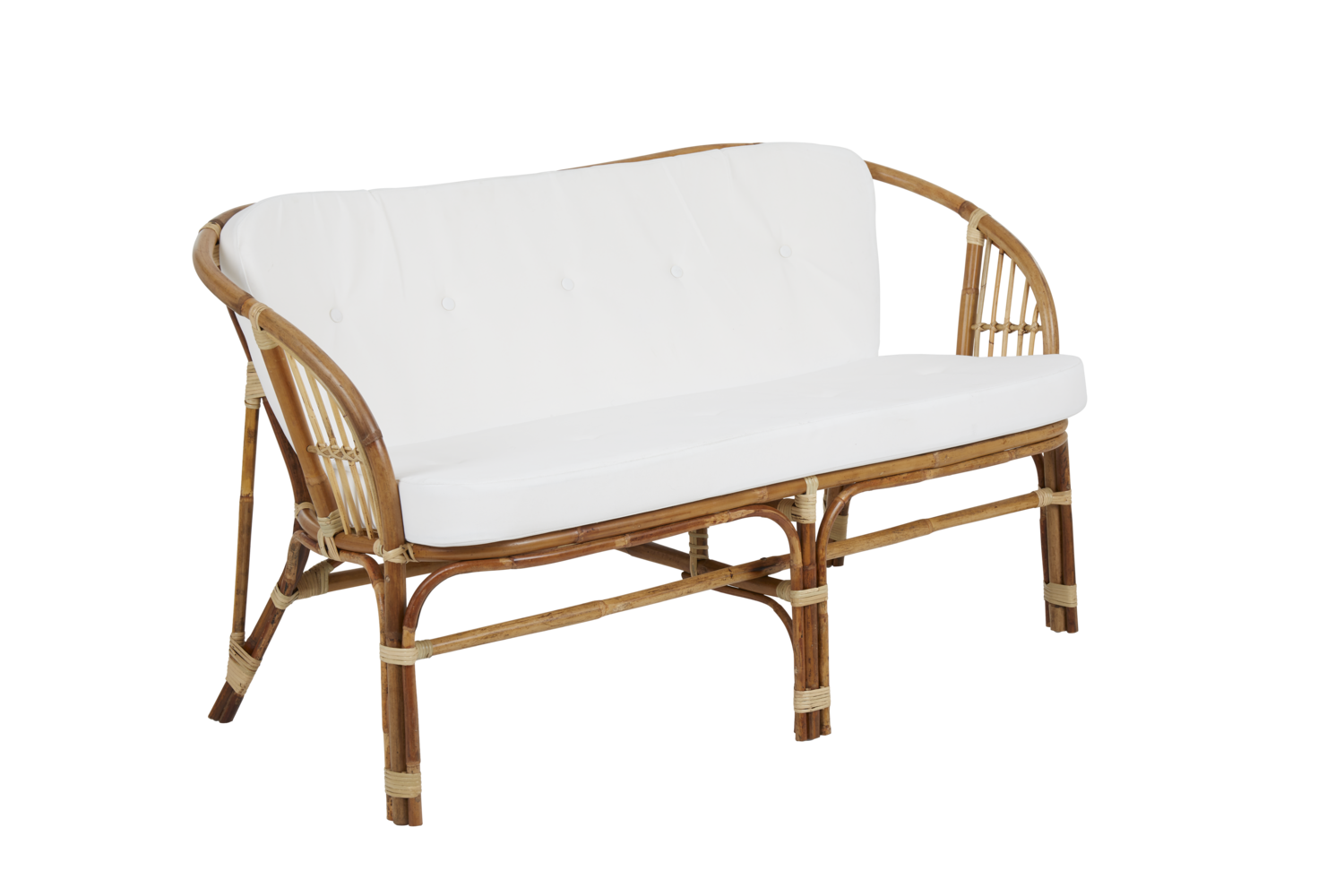 Astrakan 2-personers sofa Natur/hvid