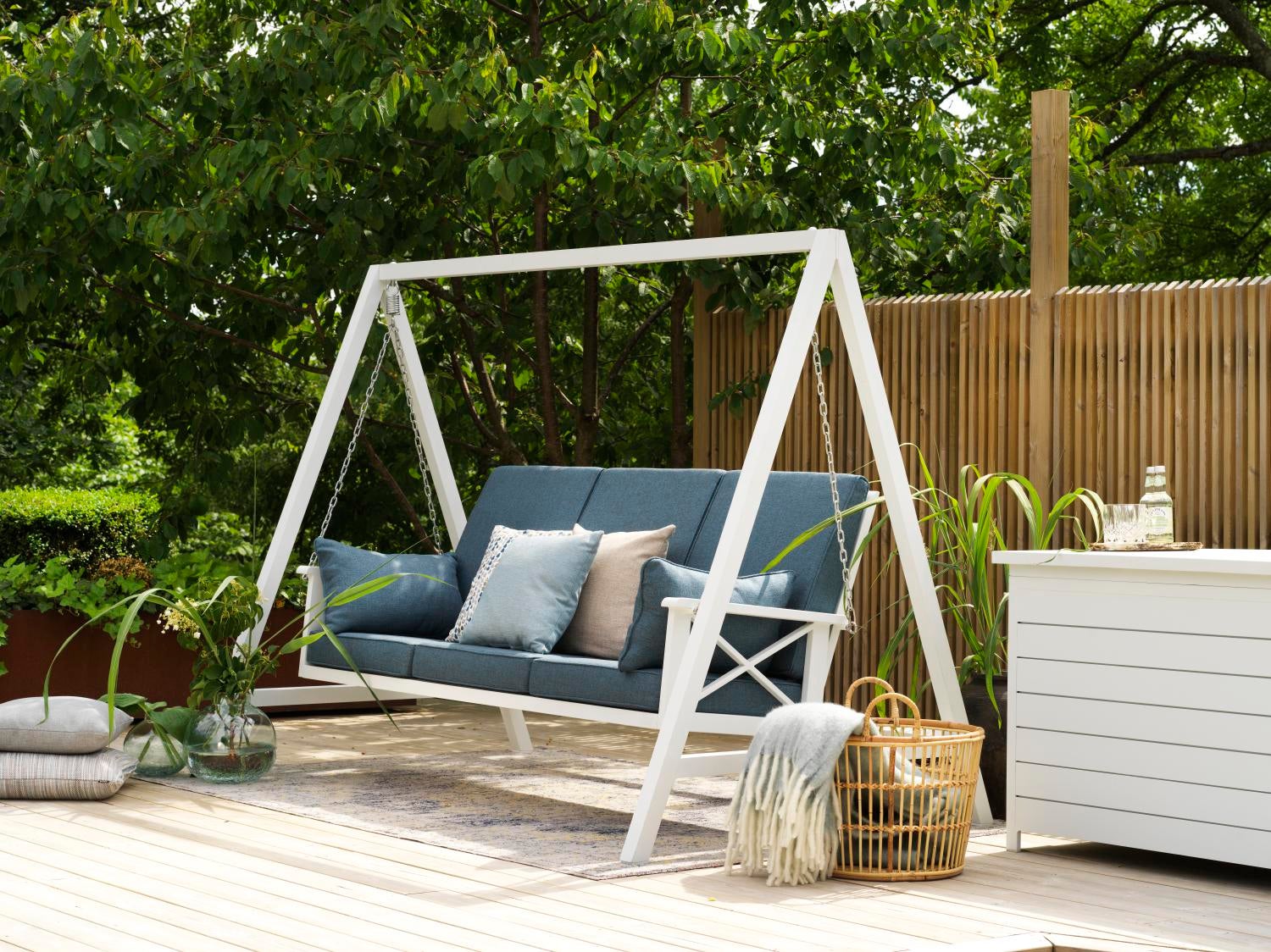 Amarante tæppe Lyseblå/grå