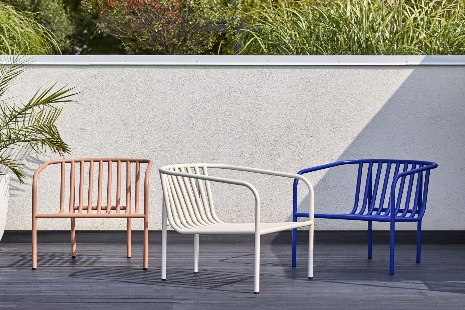 Bendt lænestol Peach/Teddy Beige