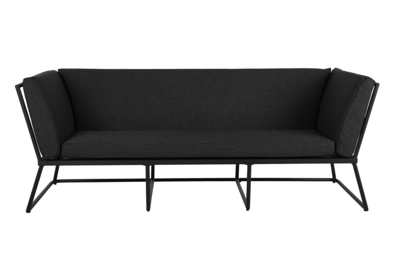 Vence 3-personers sofa Sort/antracit