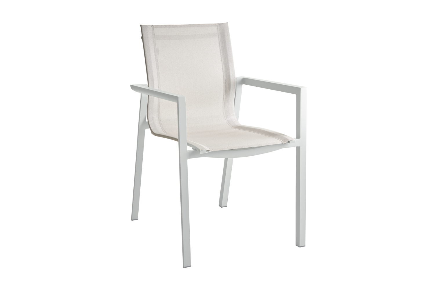 Delia stol med armlæn Light Grey/Off-White