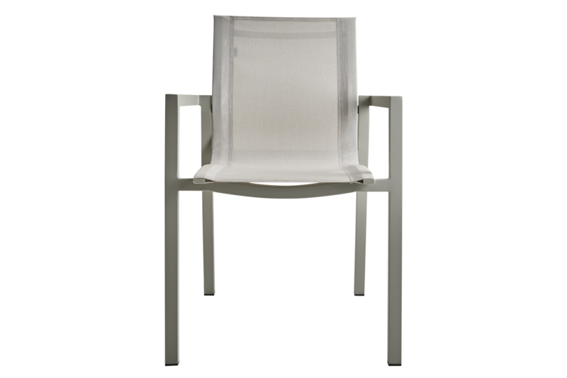 Delia stol med armlæn Light Grey/Off-White