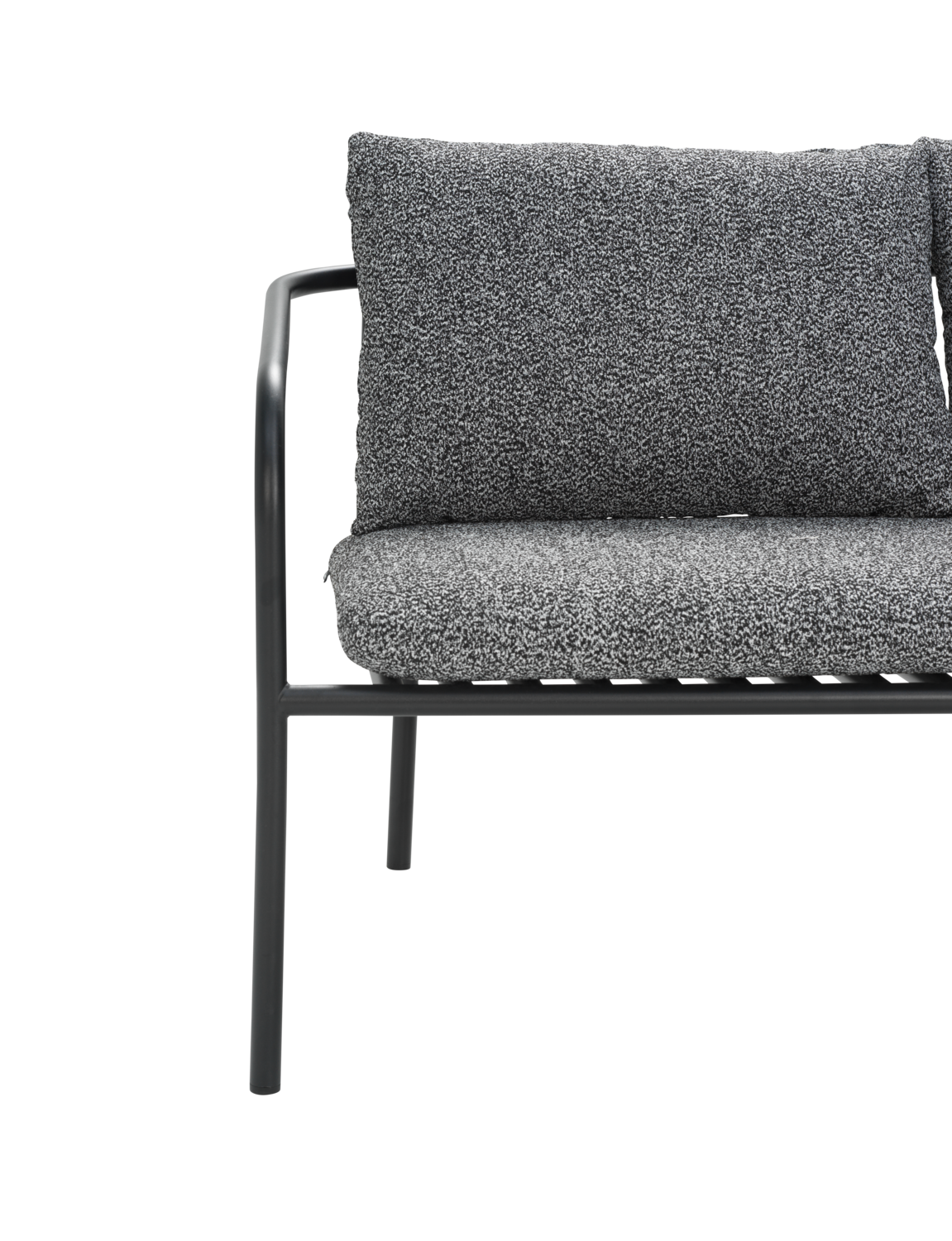 Bendt 2-personers sofa Sort/Teddy Ant