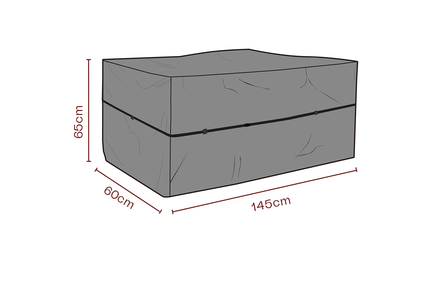 Møbelovertræk hyndeboks Black-Breathable