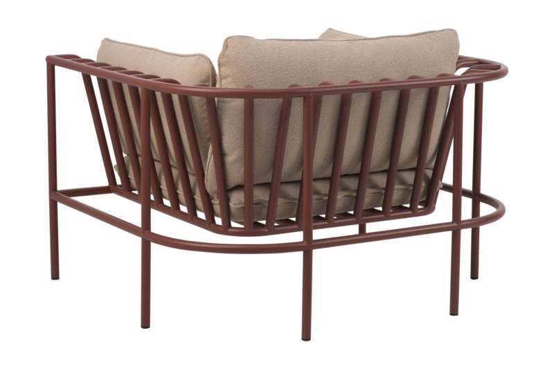 Collier lænestol Zin Red/Teddy Beige