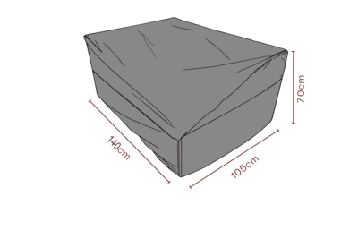 Møbelovertræk sofa Sort