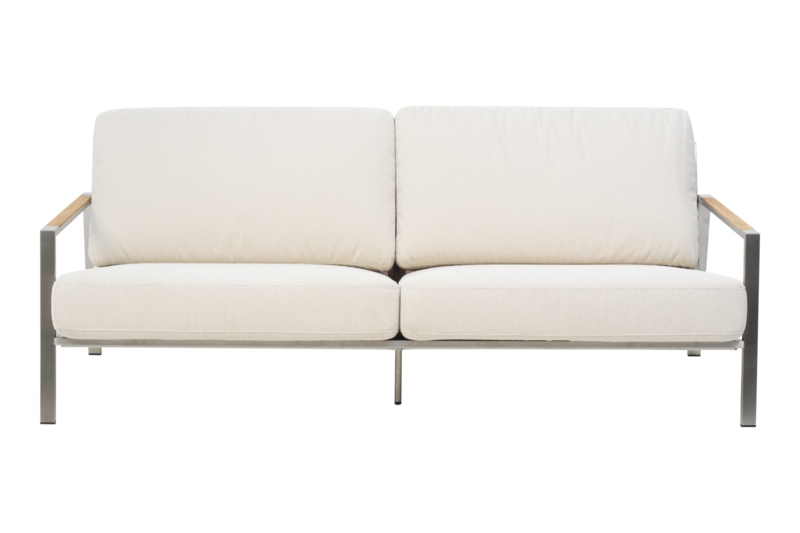 Naos 2,5 sæder sofa  Stainless Steel/Dot Beige