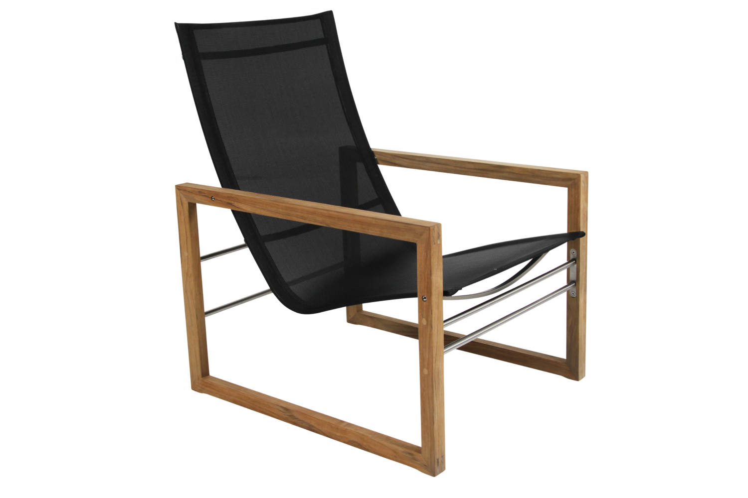 Vevi lænestol Natur/sort