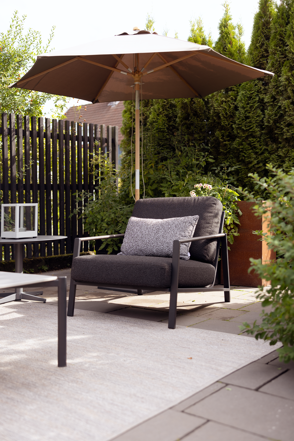 Lyra lænestol Sort/Teddy Black