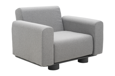 Bolster lænestol Antrasitt/Teddy Grey