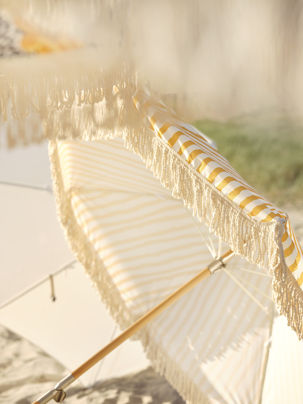 Gatsby parasol Natural/Yellow-White