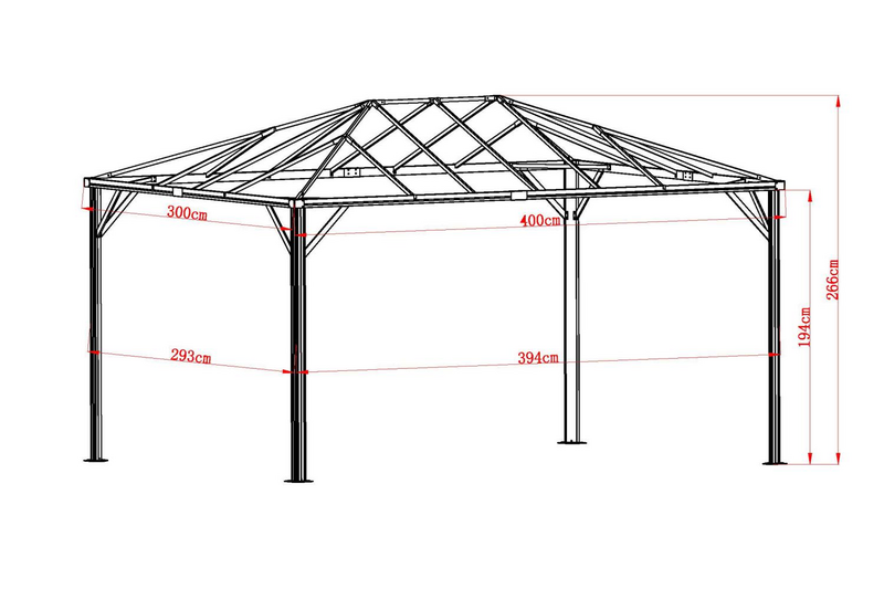 Biella pavillion Antracit/grå