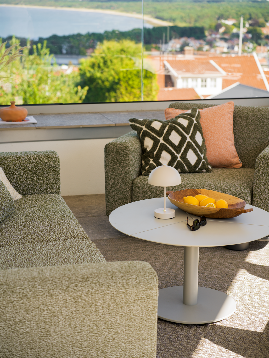 Bolster lænestol Antrasitt/Teddy Verde