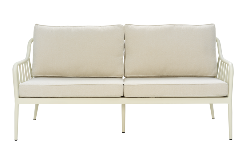 Coleville 3-personers sofa Pearl White/Dot Beige