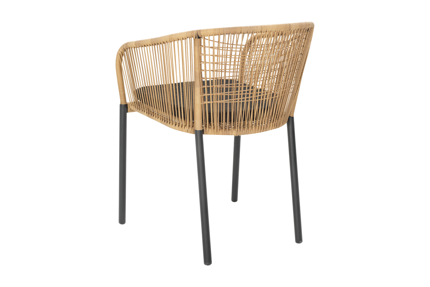 Delta stol med armlæn Antrasitt/Teddy Black