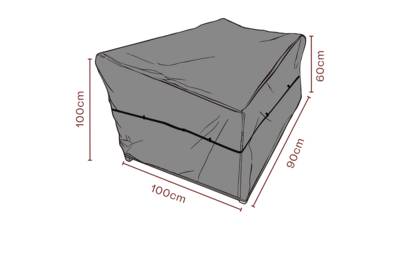 Møbelovertræk lænestol Sort